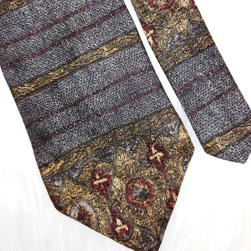 Vintage Bugatti Italian Silk Tie 59